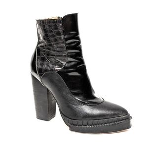 JEFFREY CAMPBELL Leather Platform Boots 6.5